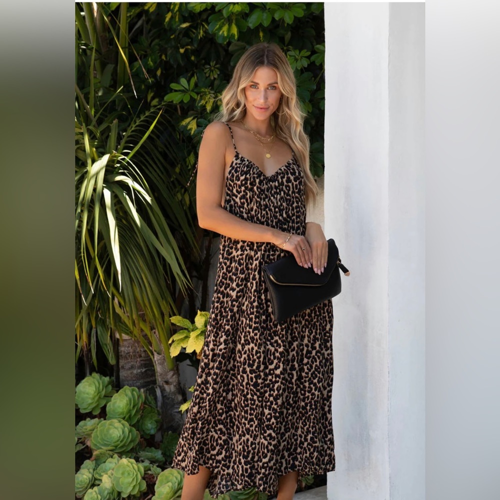 Vici Running Wild Leopard Print Jumpsuit
